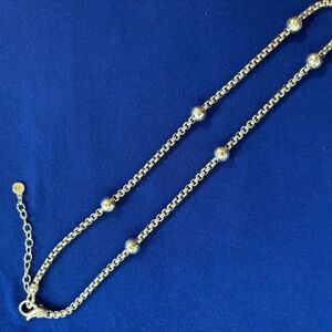 Jai by John Hardy Sterling Silver 3.7mm Hammered Ball Necklace 18” /2” extender